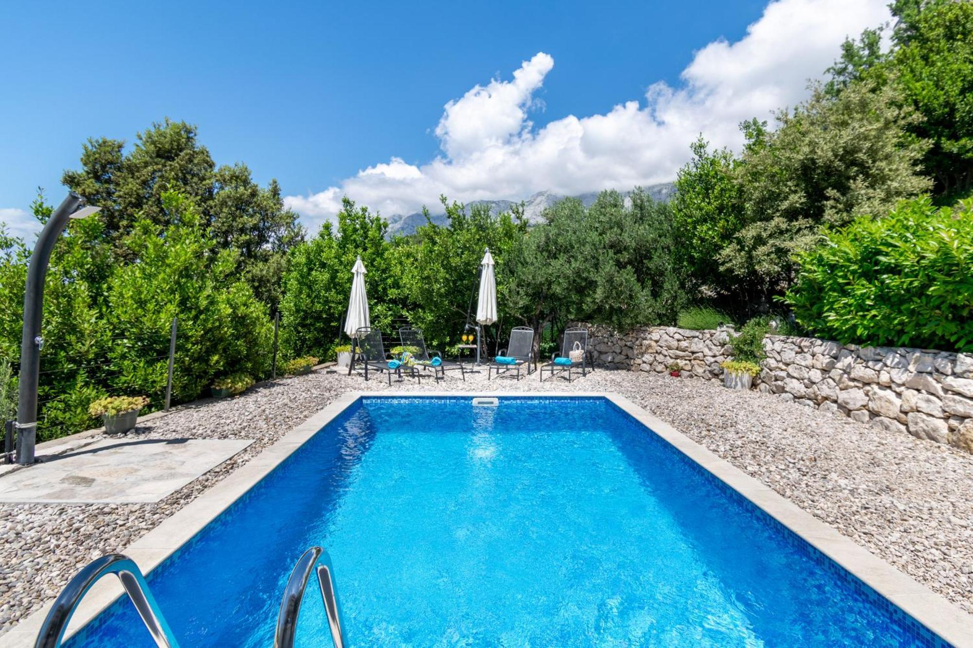 Villa With Sea View Подгора Экстерьер фото