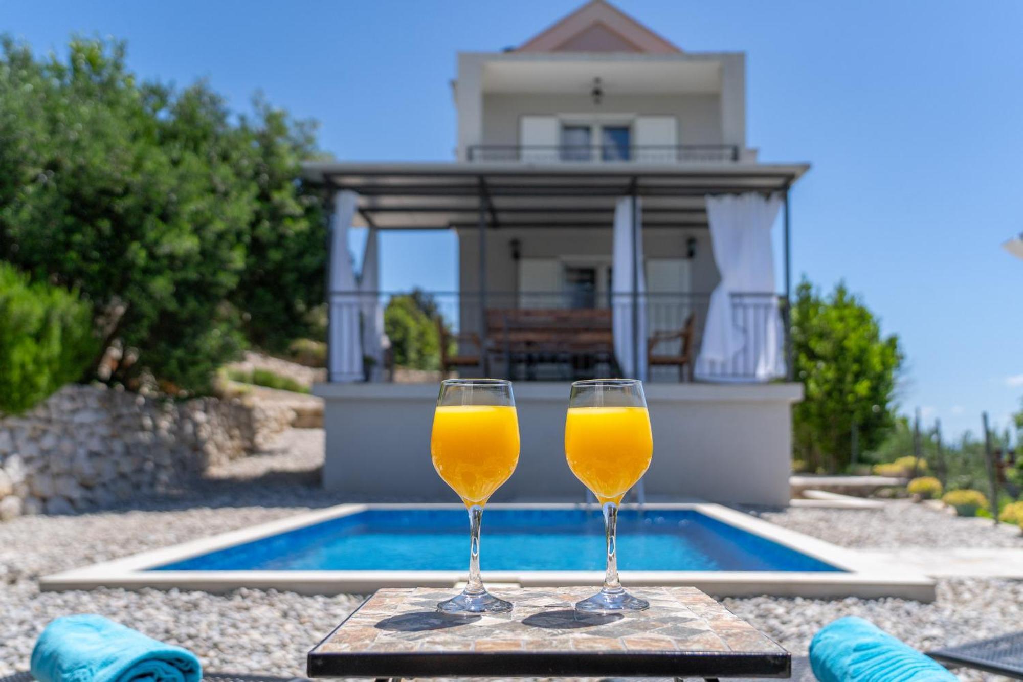 Villa With Sea View Подгора Экстерьер фото