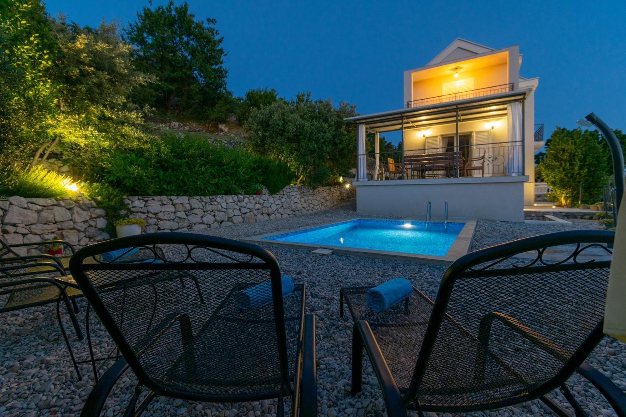 Villa With Sea View Подгора Экстерьер фото